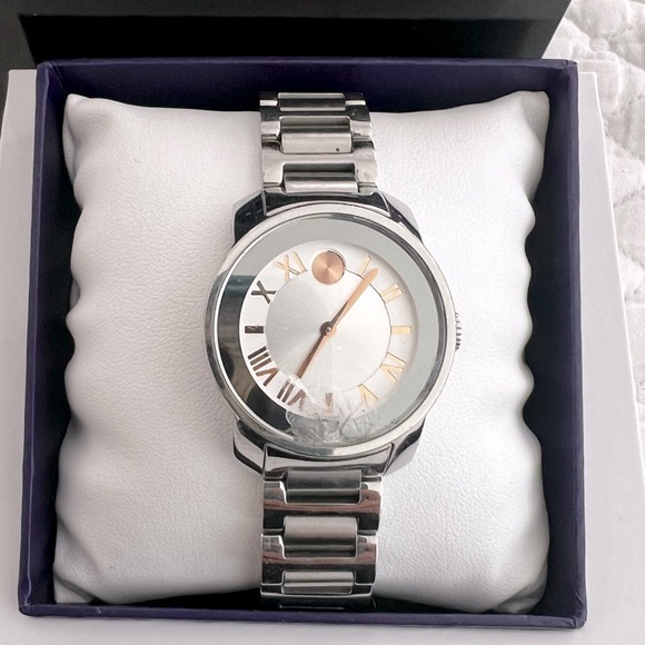 Movado | Accessories | Movado Trend Watch Silver Rose Gold  display picture 3